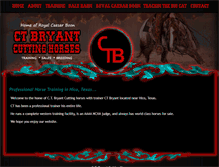 Tablet Screenshot of ctbryantcuttinghorsesonline.com